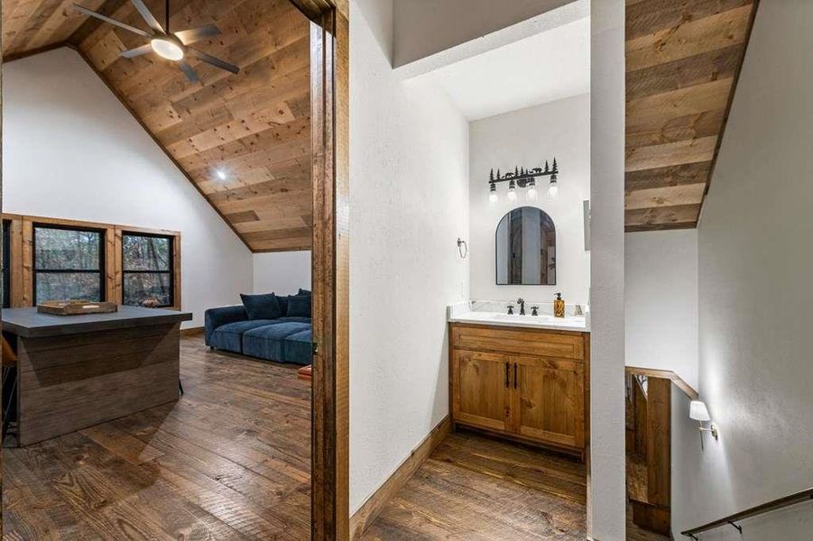 Furnished interior view inside a new home in , McCaysville (Image 34).