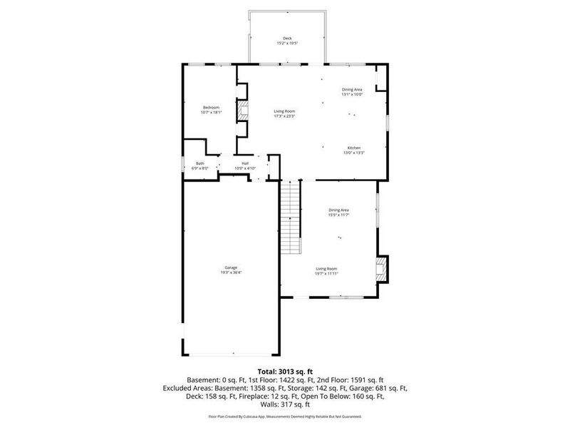 2D floor plan layout of this home in , Canton, GA (Image 42).
