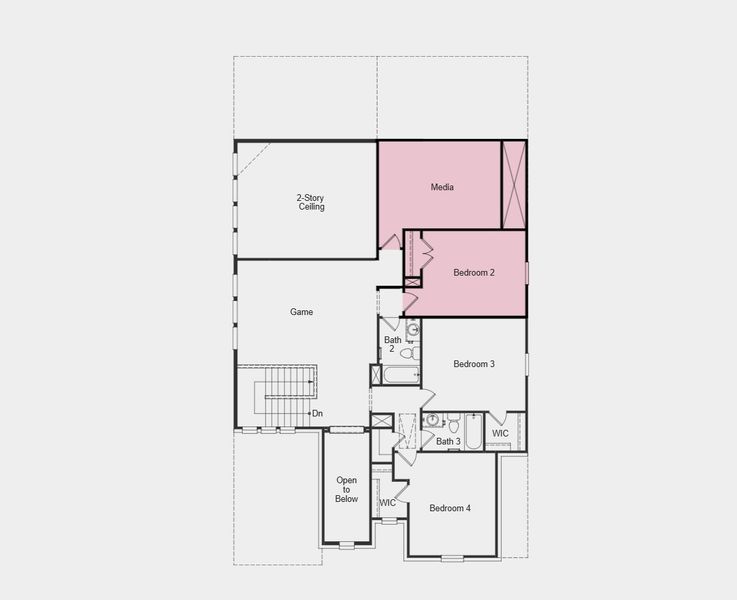 2D floor plan layout of this home in Highland Lakes 50s, McKinney, TX (Image 4). 2D floor plan layout of this home in Highland Lakes 50s, McKinney, TX (Image 4).