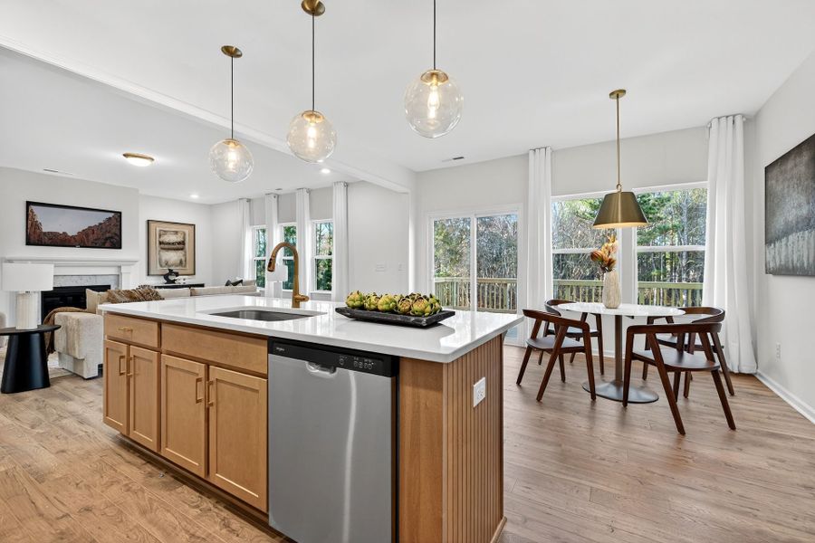 Furnished interior view inside a new home in Edgewater - Lakeview Point, Lancaster (Image 3). Furnished interior view inside a new home in Edgewater - Lakeview Point, Lancaster (Image 3).