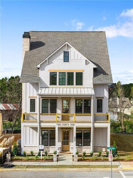 Front exterior of a new home in , Milton, GA, highlighting curb appeal (Image 1).