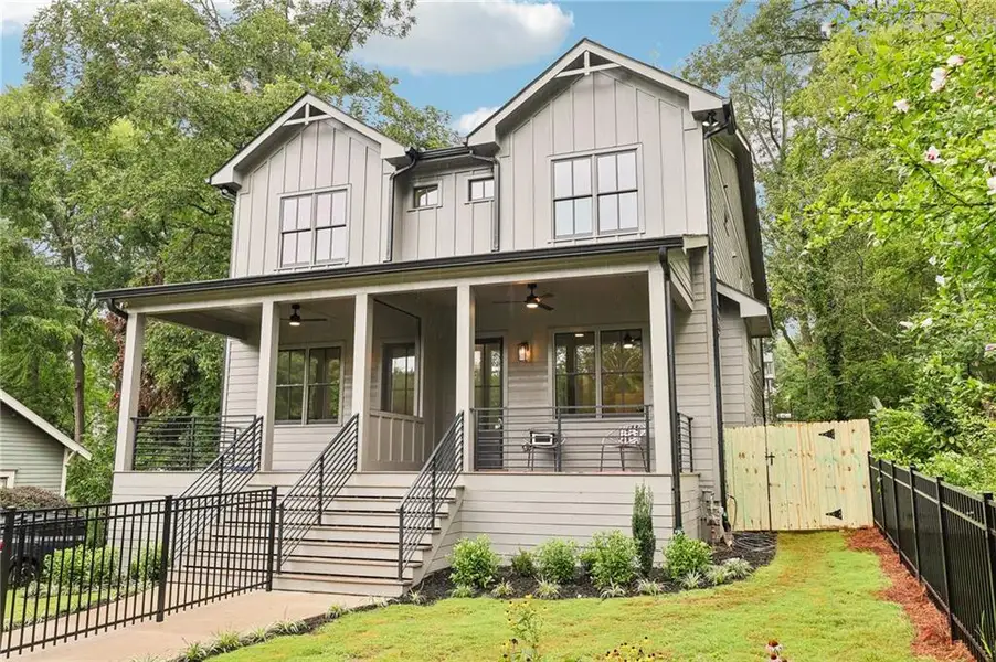 Front exterior of a new home in , Decatur, GA, highlighting curb appeal (Image 31).