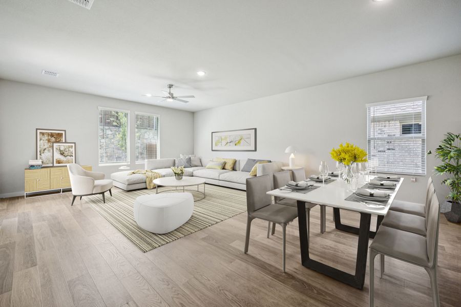 Living Room in the Holden home plan by Trophy Signature Homes – REPRESENTATIVE PHOTO