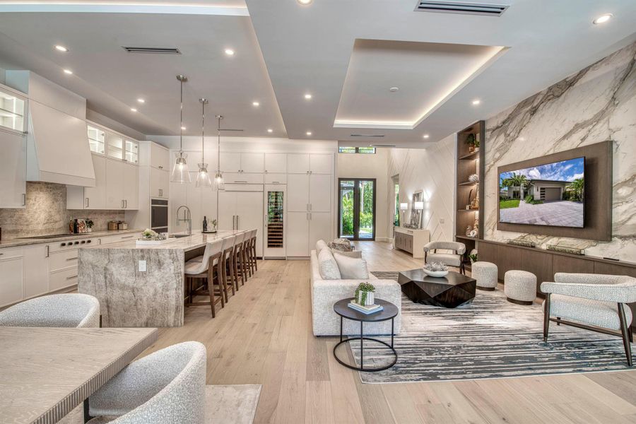 Furnished interior view inside a new home in , Palm Beach Gardens (Image 43).