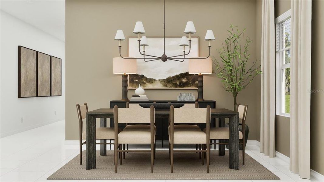 Furnished interior view inside a new home in Island Lakes at Coco Bay, Englewood (Image 10). Furnished interior view inside a new home in Island Lakes at Coco Bay, Englewood (Image 10).