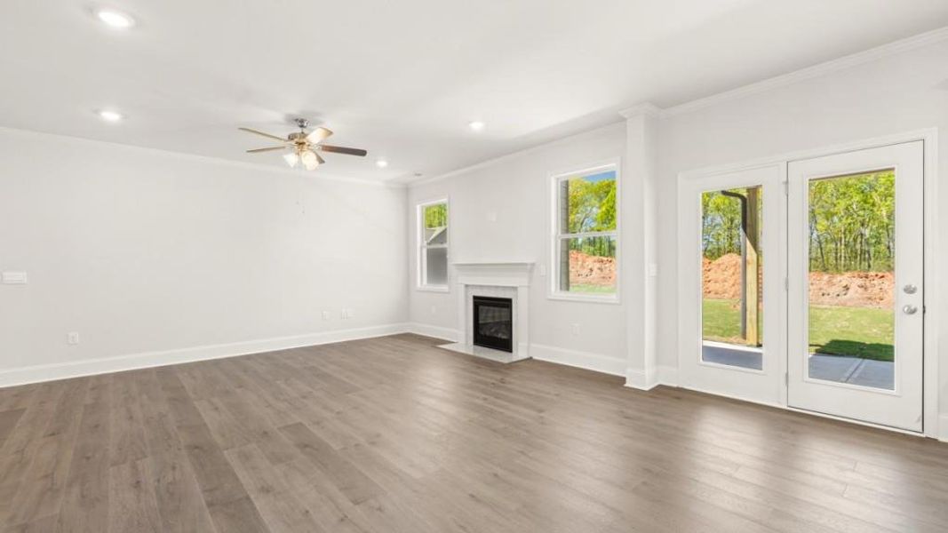 Spacious, unfurnished interior of a new home in Haven Abbey, Cumming (Image 25). Spacious, unfurnished interior of a new home in Haven Abbey, Cumming (Image 25).