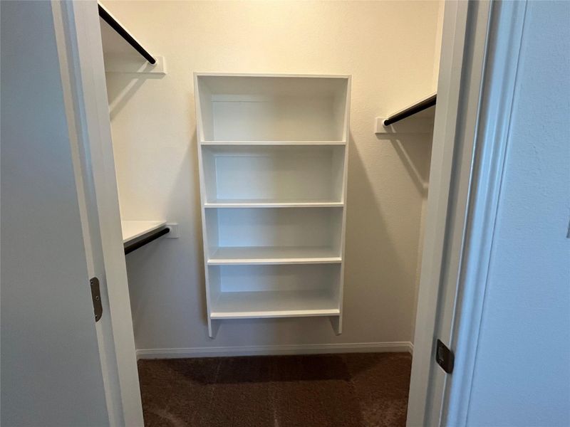 Upstairs bedroom walk in closet