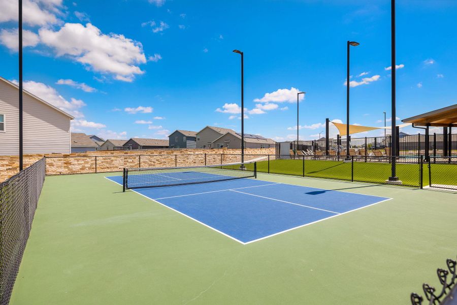 Community pickleball court for recreation and fun. Community pickleball court for recreation and fun.