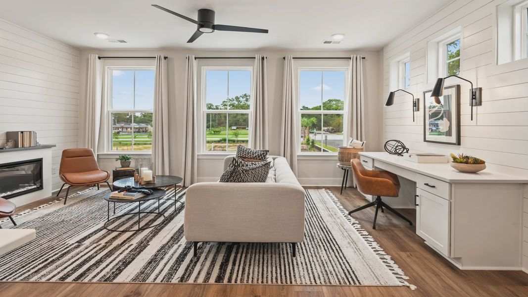 Furnished interior view inside a new home in Clear Springs Townhomes, North Charleston (Image 13).