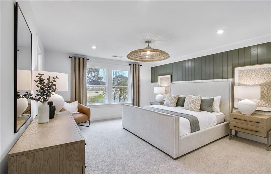 Furnished interior view inside a new home in Hunters Creek, Flowery Branch (Image 18).