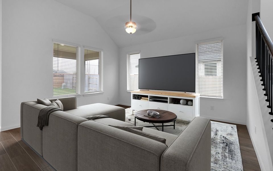 Furnished interior view inside a new home in Elyson, Katy (Image 4).