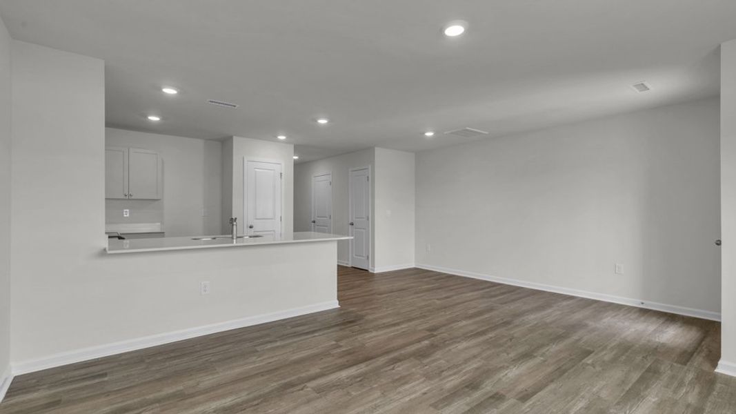 Spacious, unfurnished interior of a new home in The Townes at Belle Grove, Wendell (Image 11). Spacious, unfurnished interior of a new home in The Townes at Belle Grove, Wendell (Image 11).