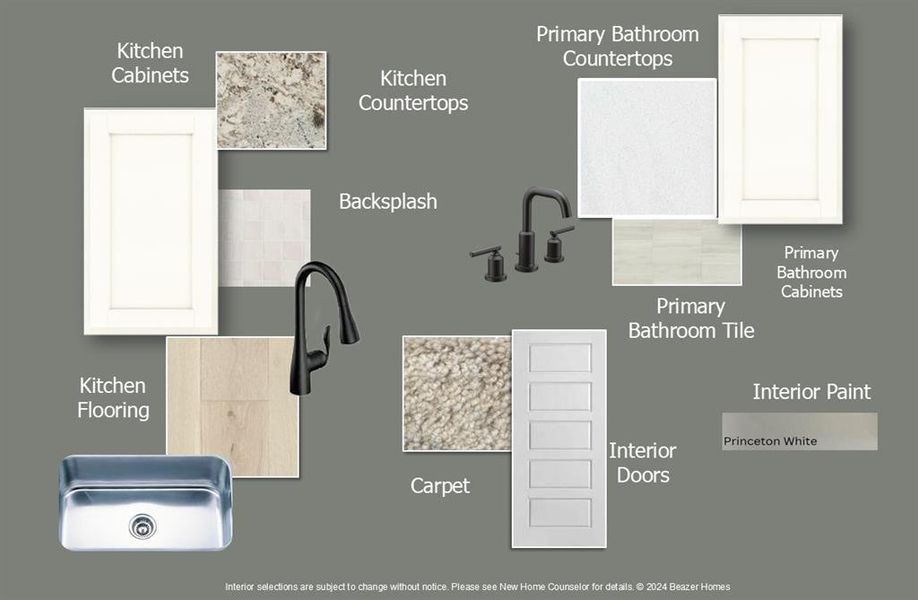 Beazer Homes Bayside Baltic Design Sheet