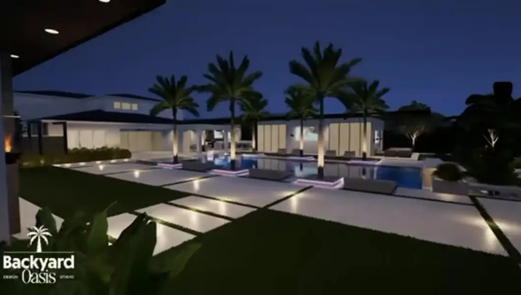 At $6,850,000 This is the backyard build out