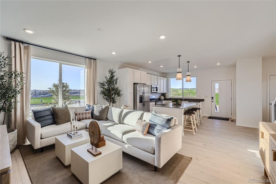 Furnished interior view inside a new home in , Arvada (Image 6).