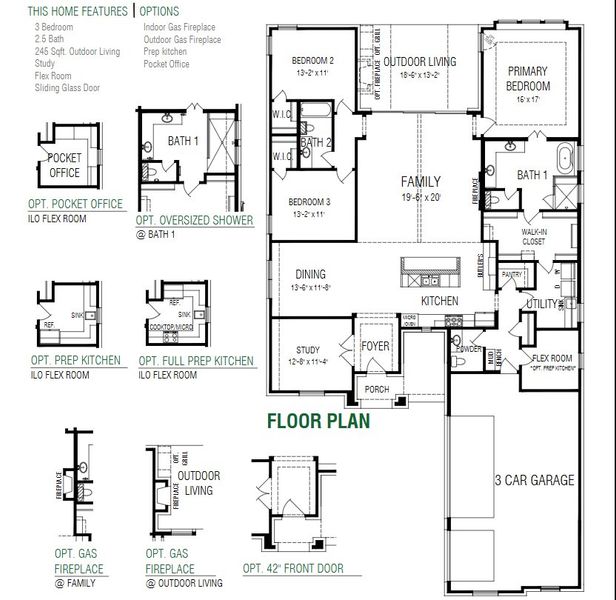 2D floor plan layout for the Alpine II – 65' by Chesmar Homes in The Grove Frisco, Frisco, TX (Image 3). 2D floor plan layout for the Alpine II – 65' by Chesmar Homes in The Grove Frisco, Frisco, TX (Image 3).