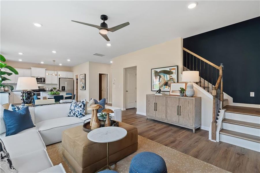 Furnished interior view inside a new home in Chapel Hill, Newnan (Image 18). Furnished interior view inside a new home in Chapel Hill, Newnan (Image 18).
