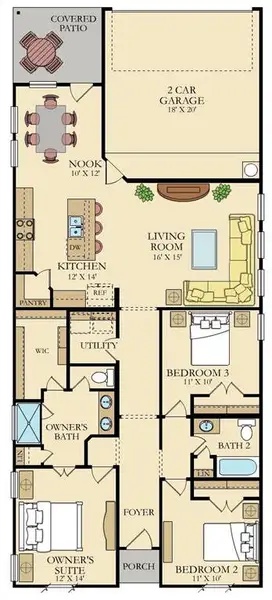 2D floor plan layout of this home in Northpointe, Fort Worth, TX (Image 1). 2D floor plan layout of this home in Northpointe, Fort Worth, TX (Image 1).