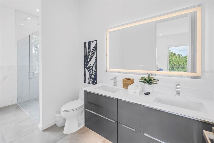 Furnished interior view inside a new home in , Sarasota (Image 53).