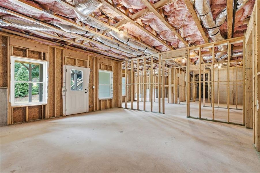 In-progress construction of a new home in , Marietta, GA (Image 45).