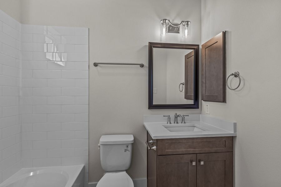 Representative furnished interior of a home built from the Fredericksburg by Beazer Homes in Highland Estates, San Antonio (Image 8).