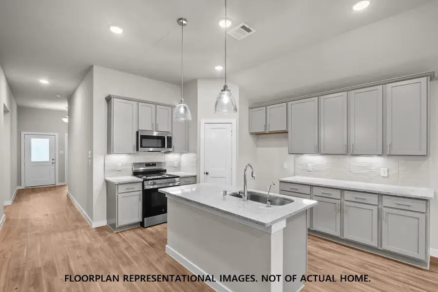 Furnished interior view inside a new home in Ambrose, La Marque (Image 4). Furnished interior view inside a new home in Ambrose, La Marque (Image 4).
