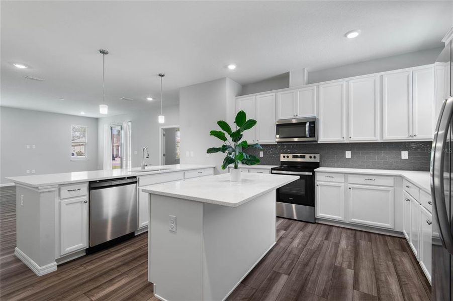Furnished interior view inside a new home in Sawmill Creek at Palm Coast Park, Palm Coast (Image 9). Furnished interior view inside a new home in Sawmill Creek at Palm Coast Park, Palm Coast (Image 9).