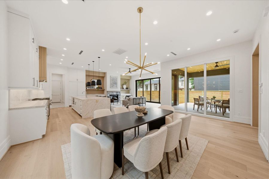 Furnished interior view inside a new home in , Houston (Image 37).