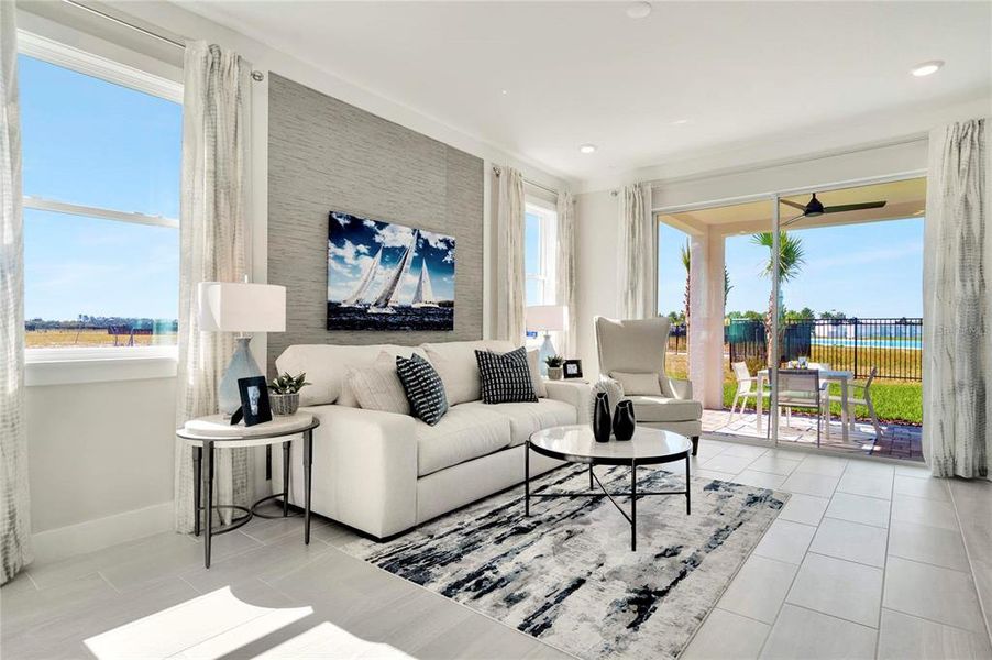 Furnished interior view inside a new home in , Wesley Chapel (Image 16).
