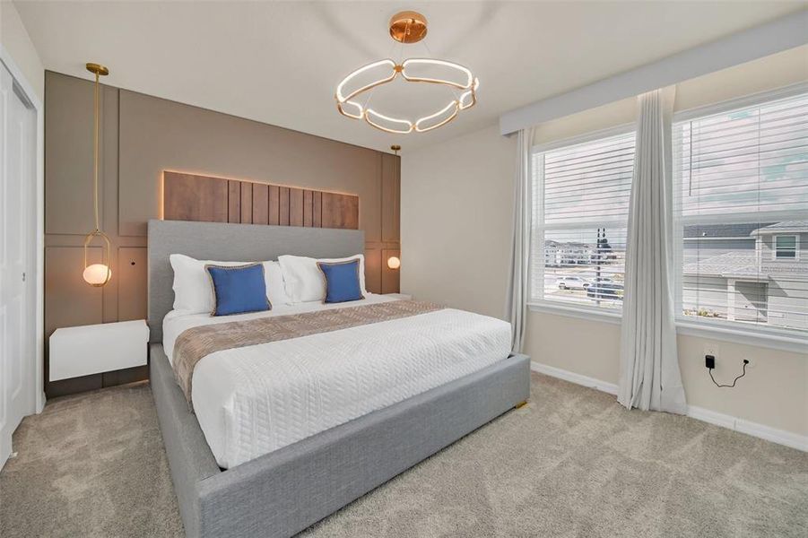 Furnished interior view inside a new home in , Clermont (Image 3).