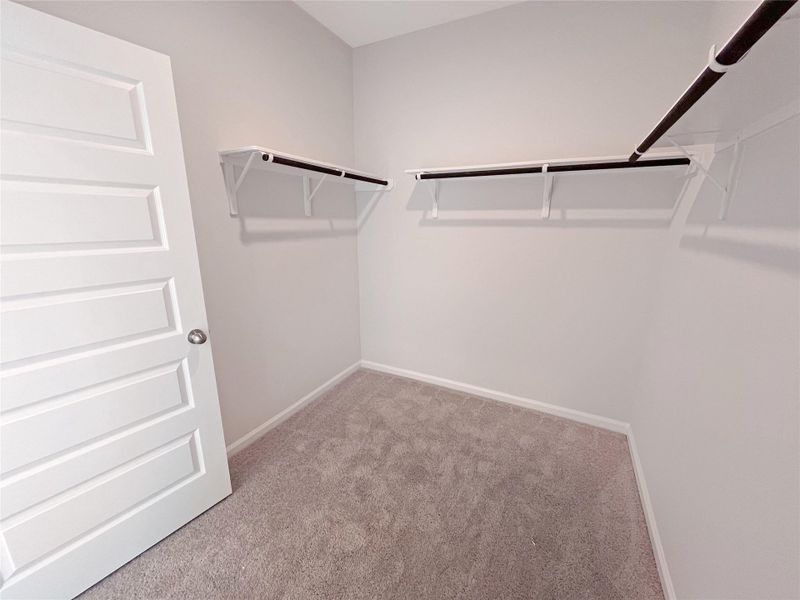 The Georgetown II- Primary Walk-in Closet. Sample image for illustration; upgrades, options, and colors may vary.