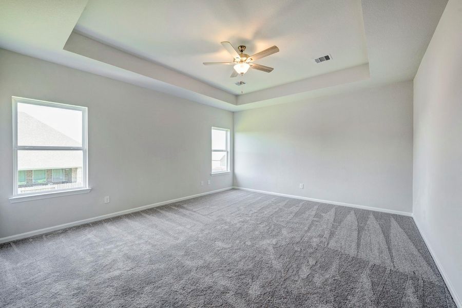 The McGinnis- Owner's Suite with Tray Ceiling The McGinnis- Owner's Suite with Tray Ceiling