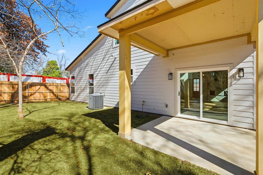 Exterior details and patio area of a home in , Lewisville (Image 20). Exterior details and patio area of a home in , Lewisville (Image 20).