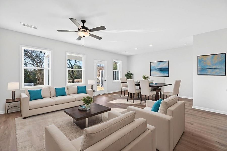 Furnished interior view inside a new home in , Commerce (Image 30).