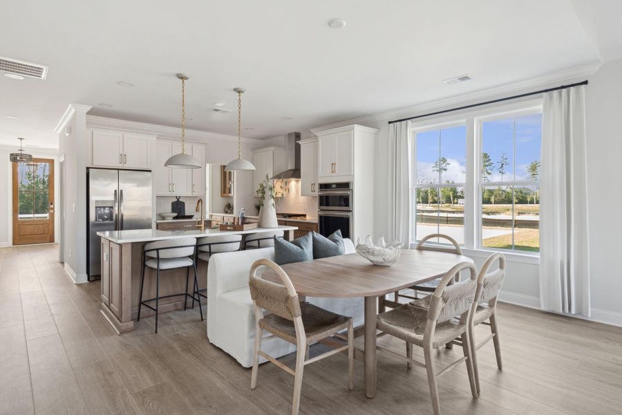 Furnished interior view inside a new home in Tidewater at Lakes of Cane Bay, Summerville (Image 6).