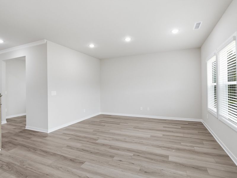 Spacious, unfurnished interior of a new home in The Heritage at Buffaloe Reserve, Raleigh (Image 12). Spacious, unfurnished interior of a new home in The Heritage at Buffaloe Reserve, Raleigh (Image 12).