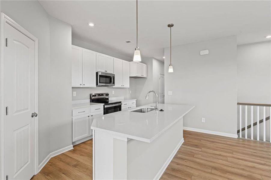 Furnished interior view inside a new home in Villas at Gold Creek, Dawsonville (Image 8).