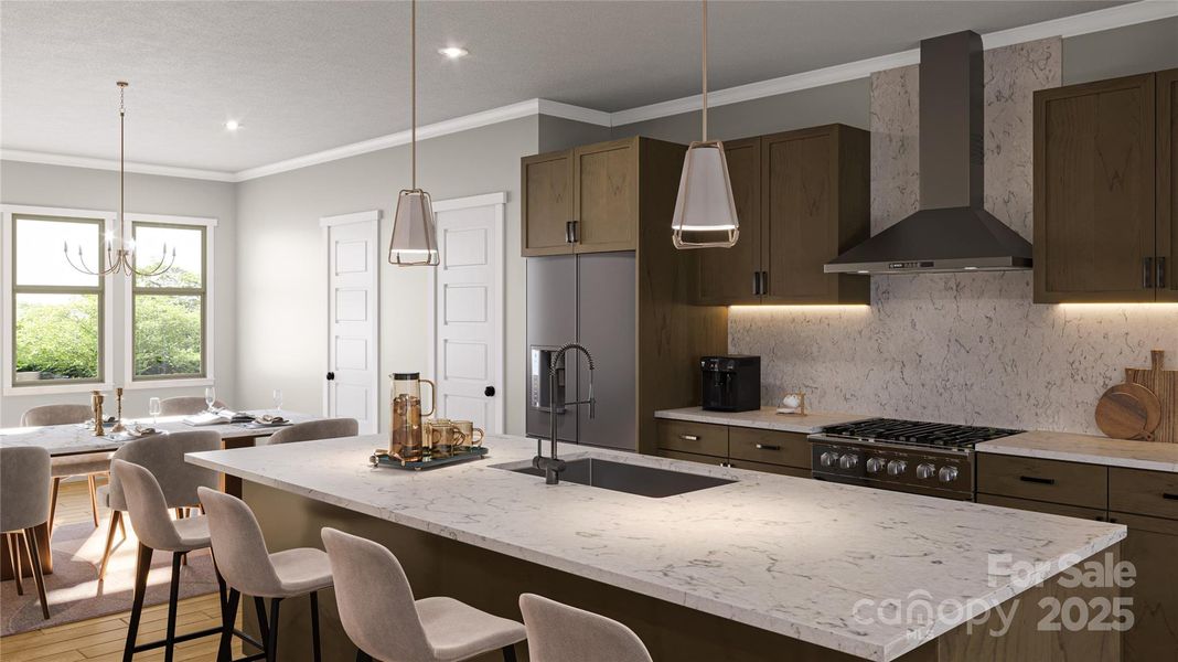 Kitchen - 3D Rendering, finishes may vary Kitchen - 3D Rendering, finishes may vary