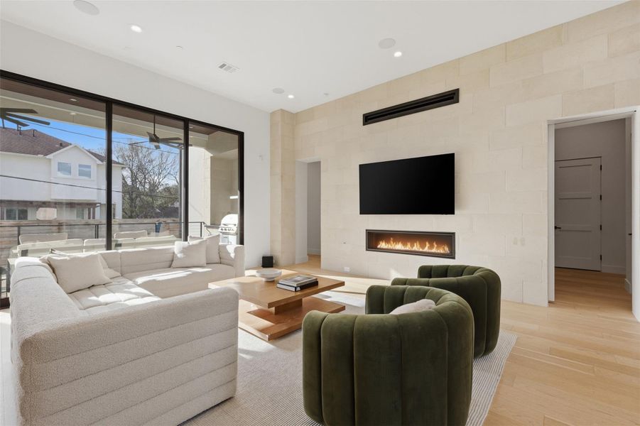 Furnished interior view inside a new home in , Bellaire (Image 8).