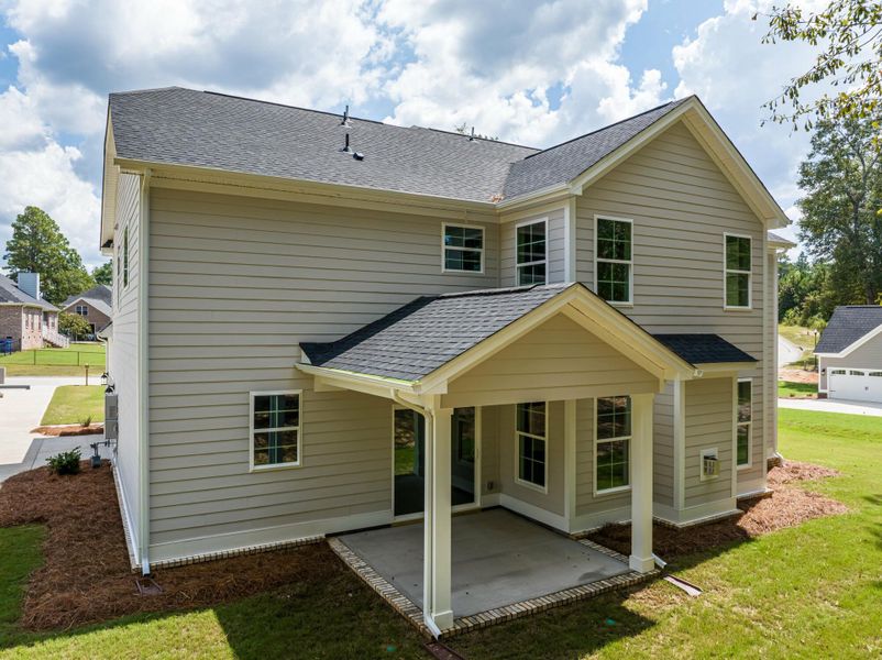 Front exterior of a new home in The Village at Horse Creek, Graniteville, SC, highlighting curb appeal (Image 19). Front exterior of a new home in The Village at Horse Creek, Graniteville, SC, highlighting curb appeal (Image 19).