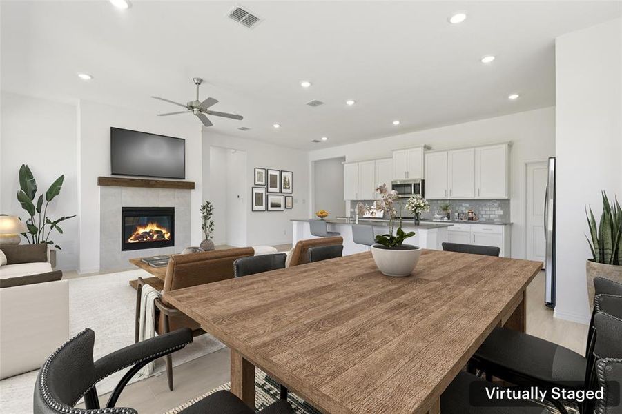 Furnished interior view inside a new home in Northlake Estates: Brookstone Collection, Little Elm (Image 27).