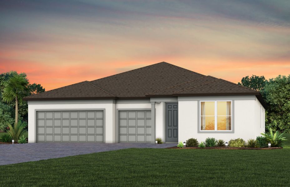 Representative exterior photo of a completed home built from the Merlot by Pulte Homes in Spencer Glen, Riverview, FL (Image 18). Representative exterior photo of a completed home built from the Merlot by Pulte Homes in Spencer Glen, Riverview, FL (Image 18).