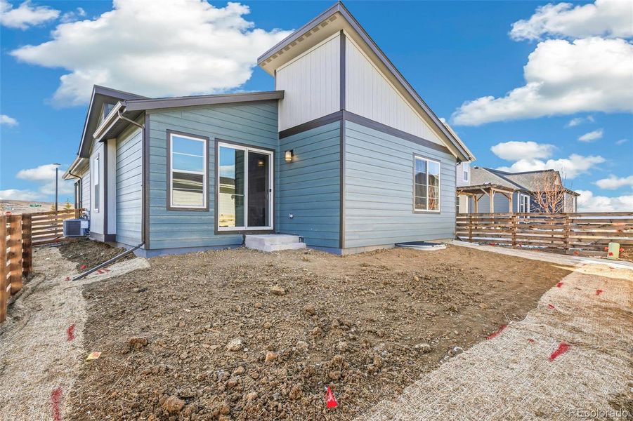 Exterior details and patio area of a home in Legato, Commerce City (Image 3).