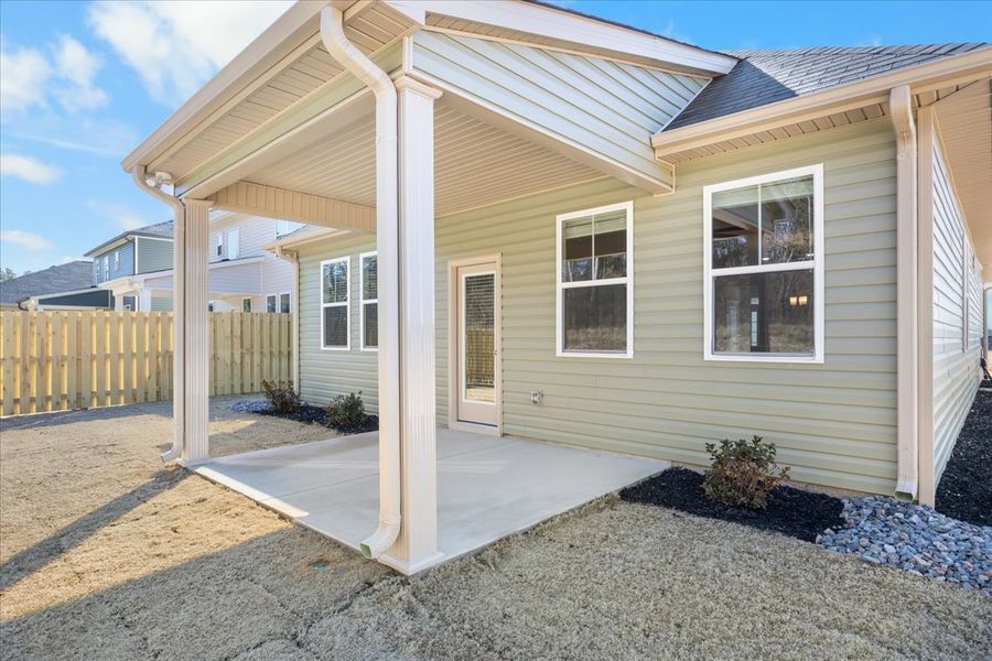 Exterior details and patio area of a home in Windsor, North Augusta (Image 3).