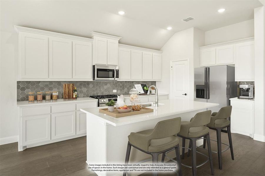 Furnished interior view inside a new home in Homestead at Daniel Farms Phase 2, DeSoto (Image 6). Furnished interior view inside a new home in Homestead at Daniel Farms Phase 2, DeSoto (Image 6).