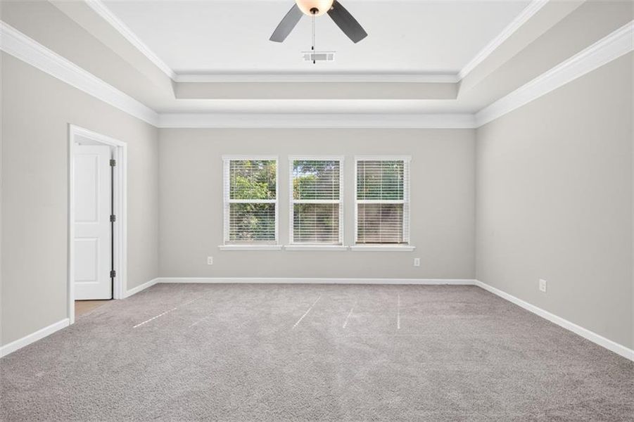Spacious, unfurnished interior of a new home in Overlook at Hamilton Mill, Auburn (Image 36).
