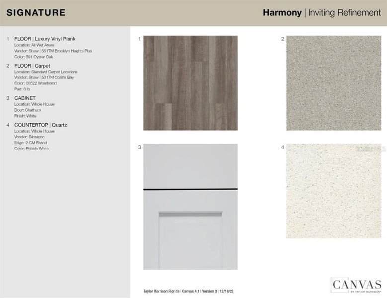 Sample of building materials used in homes in Palm Wind, Hudson (Image 20).
