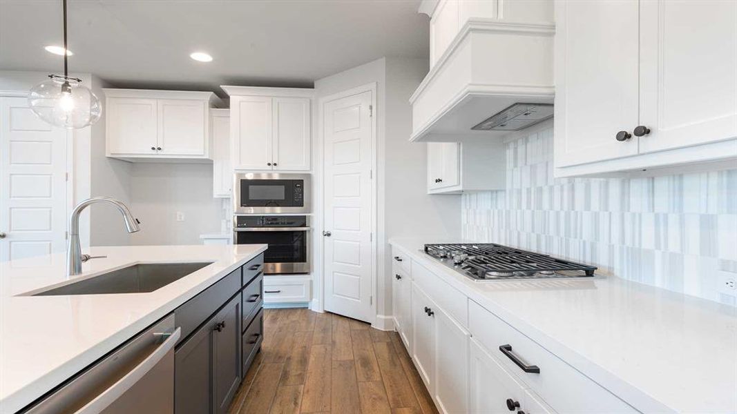 Furnished interior view inside a new home in The Heights At Uptown Celina 45', Celina (Image 7). Furnished interior view inside a new home in The Heights At Uptown Celina 45', Celina (Image 7).