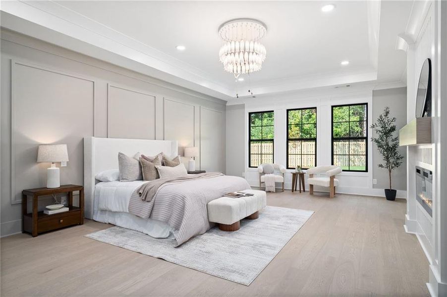 Furnished interior view inside a new home in , Suwanee (Image 46).