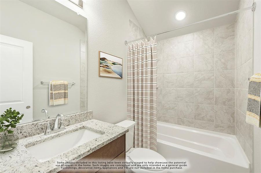 Furnished interior view inside a new home in Hulen Trails, Fort Worth (Image 14).